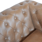 Buffalo Leather Chesterfield Sofa Loveseat 59'