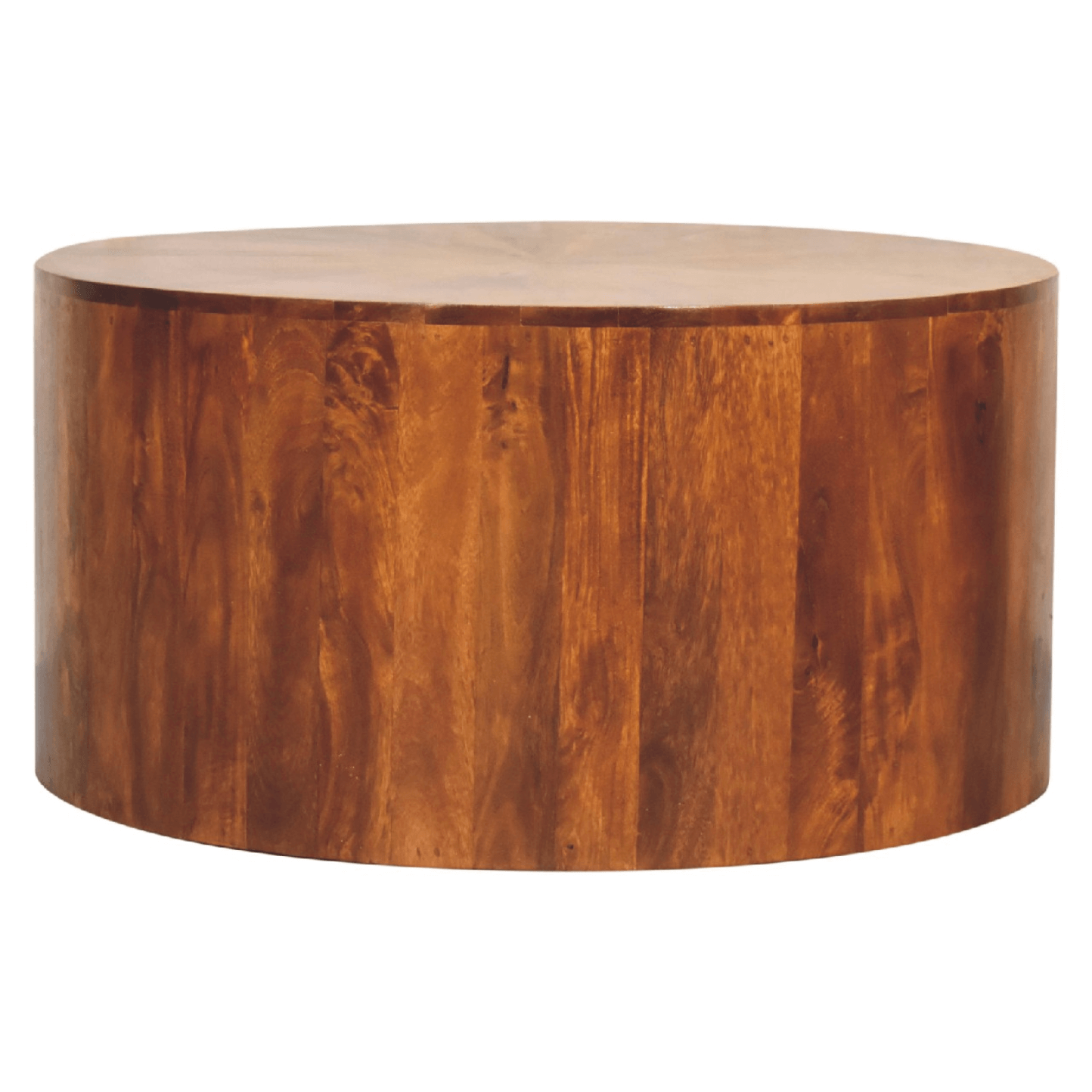 Chestnut Mango Wood Round Coffee Table 35'