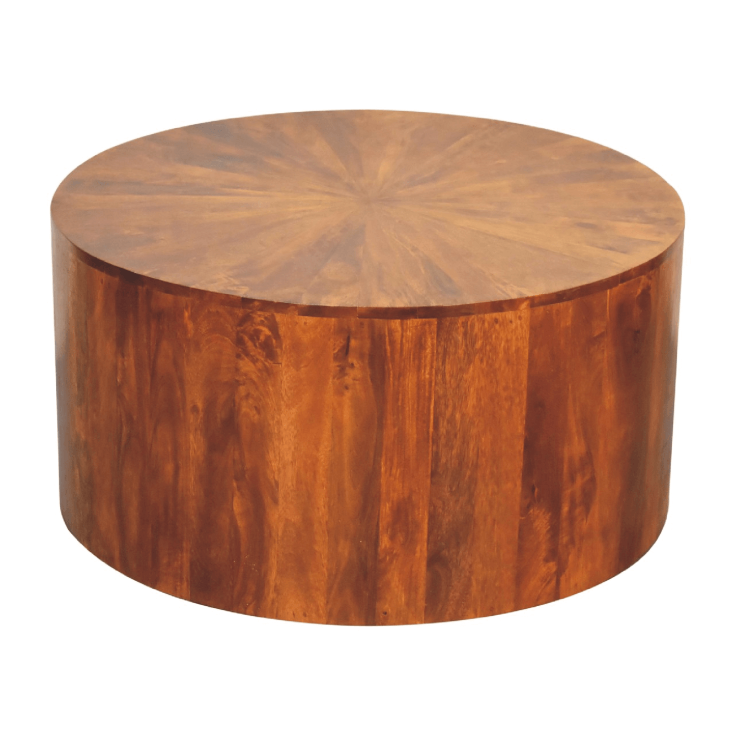 Chestnut Mango Wood Round Coffee Table 35'
