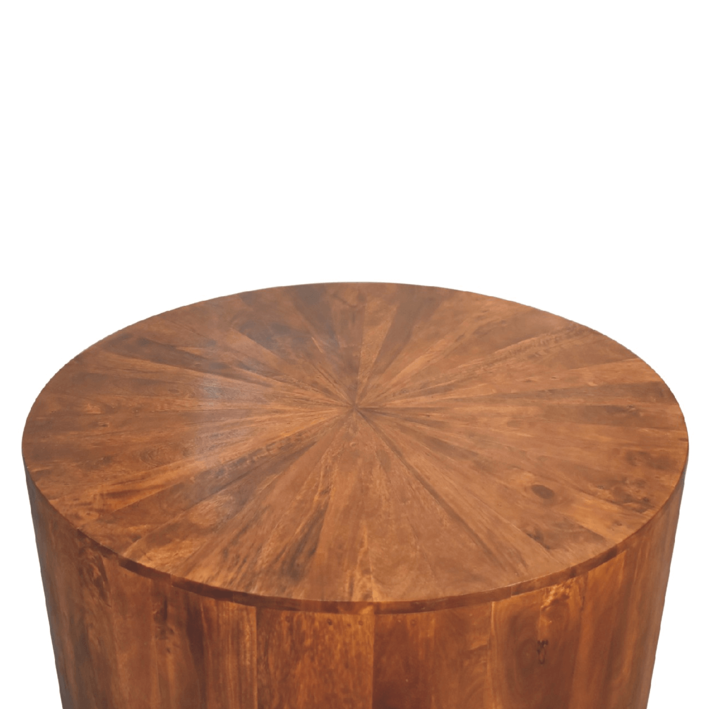 Chestnut Mango Wood Round Coffee Table 35'