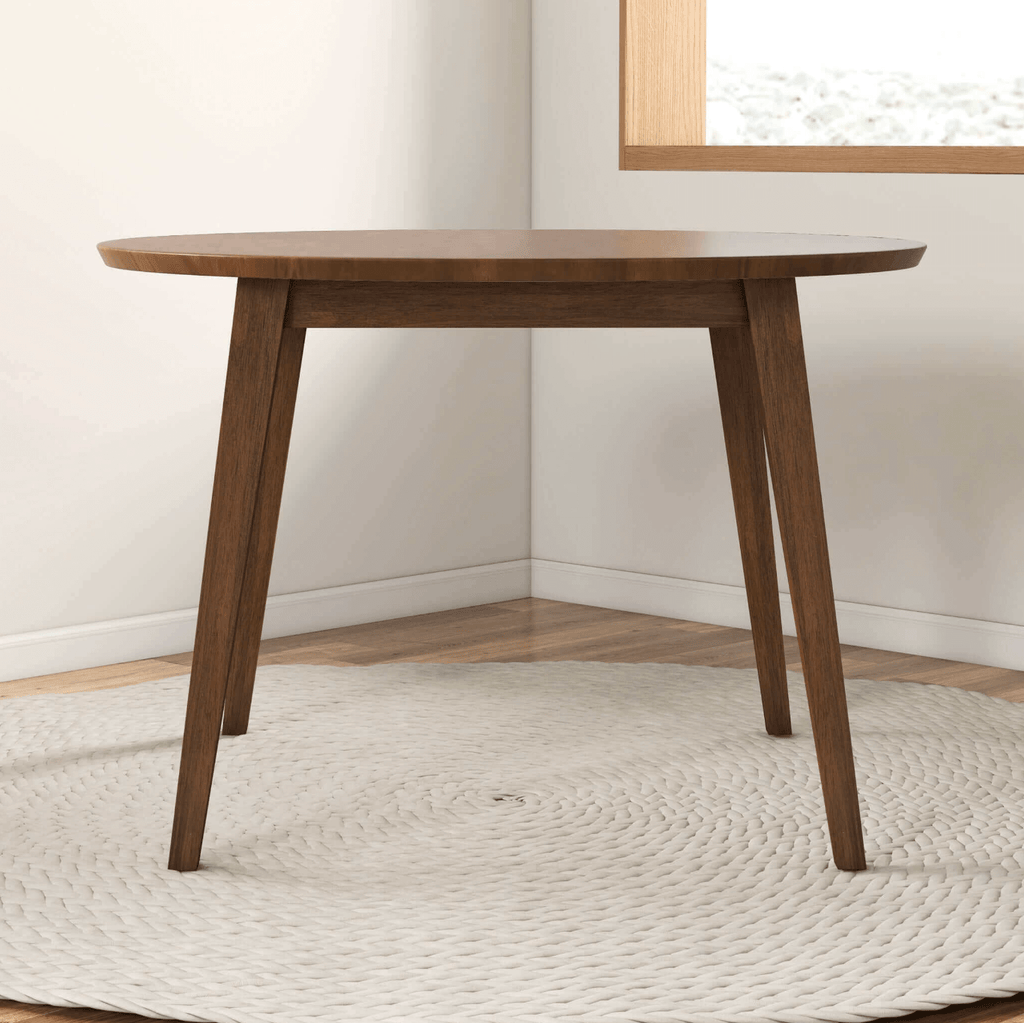 Lara MCM Solid Walnut Wood Round Dining Table 43