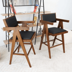 Athena Faux Leather Upholstered Armchairs (Set of 2)