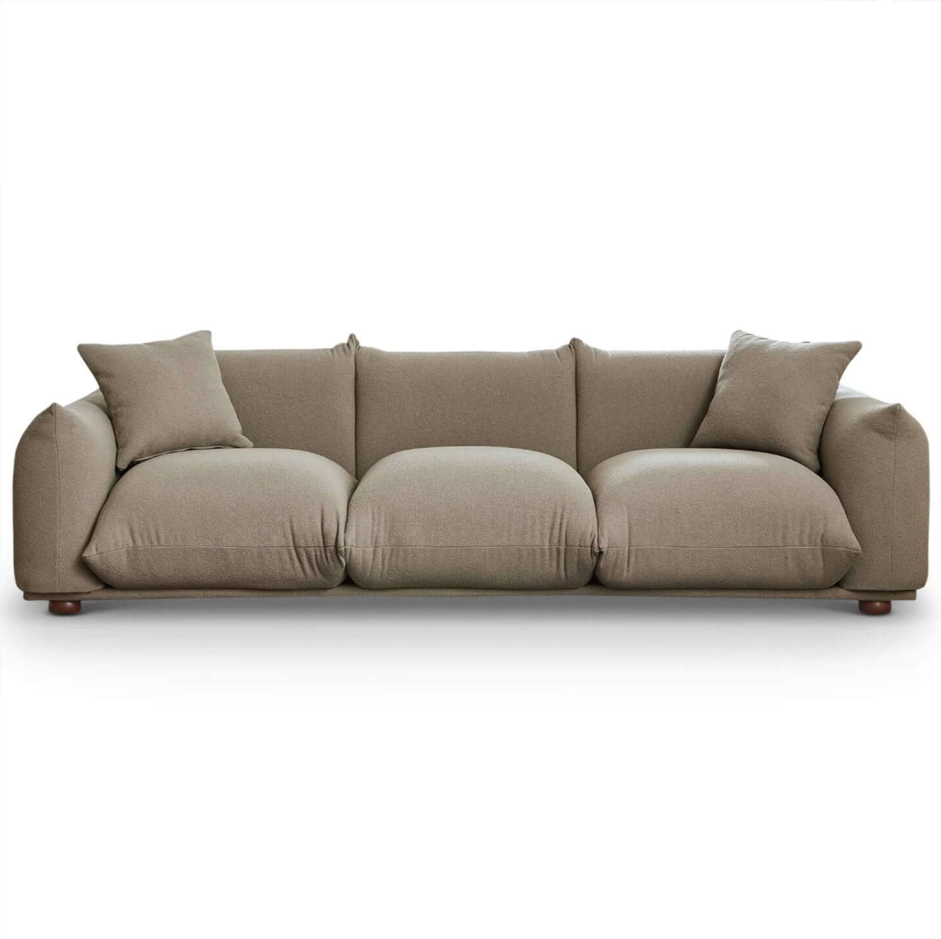 Kely Boho Chic Fabric Sofa 100” (4 Colors)