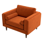 Amber MCM Velvet Accent Lounge Chair