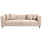 Edward Midcentury Tufted Velvet Upholstered Sofa 90L