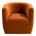 Delaney Tufted Accent Barrel Swivel Chair (6 Colors)