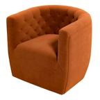Delaney Tufted Accent Barrel Swivel Chair (6 Colors)