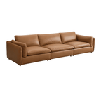 Brighton Top Grain Leather Low Profile Modular Sofa 148'