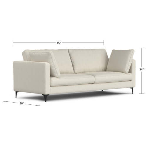 Ava MCM Performance Fabric Sofa 90L (2 Colors)