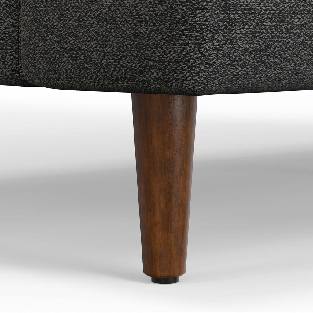 Livingston MCM Gray Fabric Sofa Loveseat 76W