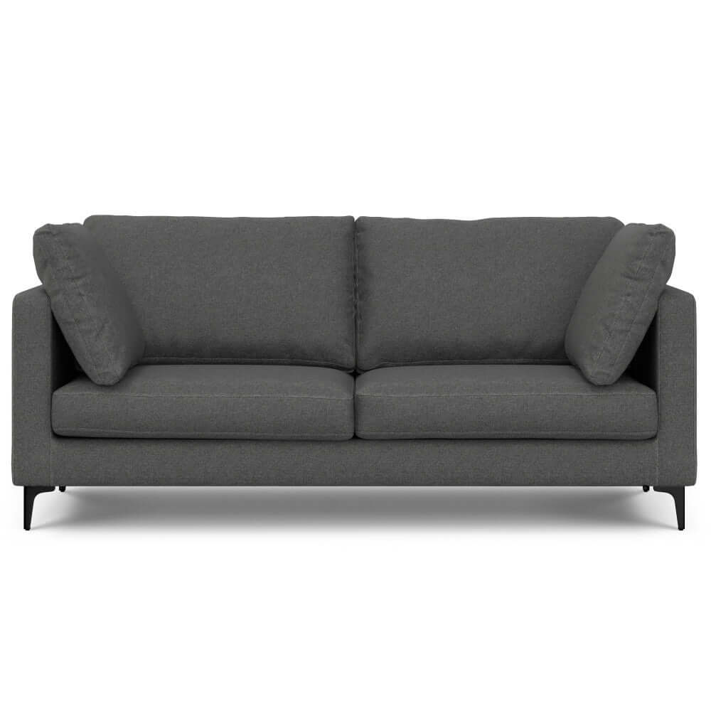 Ava MCM Gray Performance Fabric Sofa Loveseat 76L (2 Color Options)