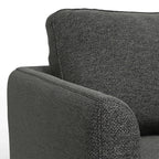 Livingston MCM Gray Fabric Sofa Loveseat 76W