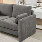 Small Contemporary Loveseat Sofa 58 (4 Colors)