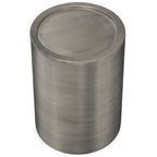 Corbin Cylindrical Antique Silver Side Table 16'