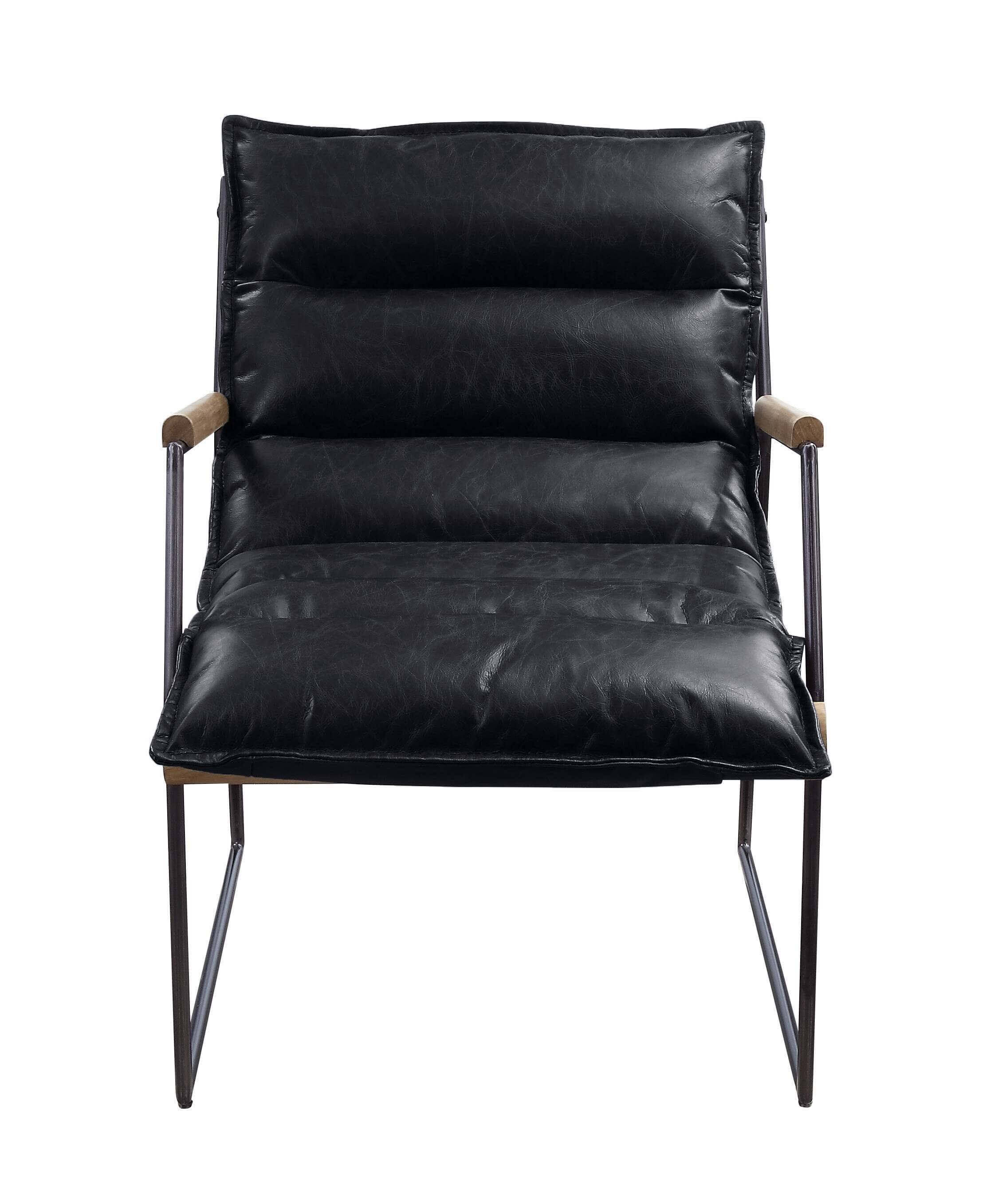 Luberzo Espresso Top Grain Leather Armchair