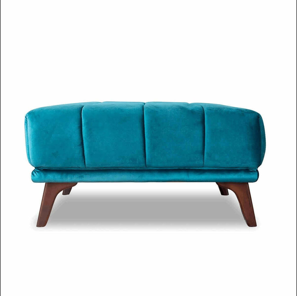 Addison MCM Tufted Square Ottoman (Color & Upholstery Options)