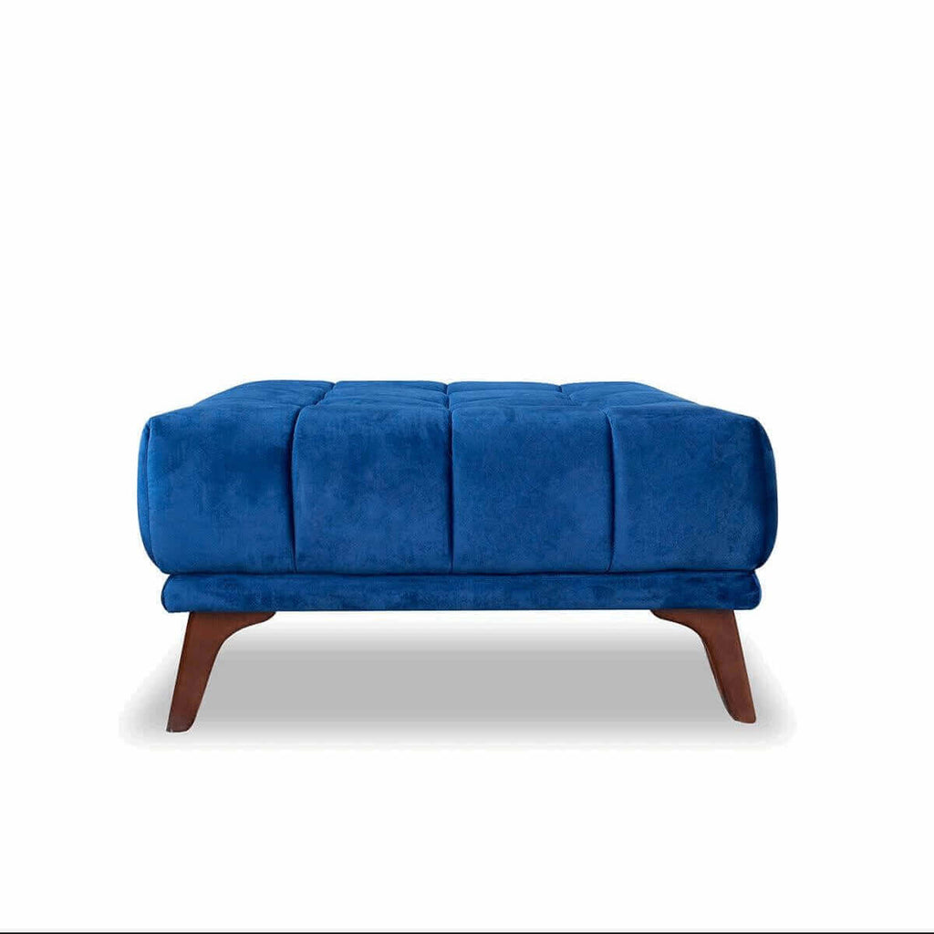 Addison MCM Tufted Square Ottoman (Color & Upholstery Options)