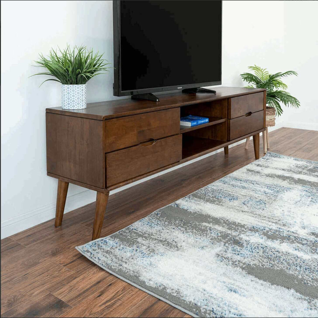 Adrian MCM Solid Wood Media Console TV Stand 71
