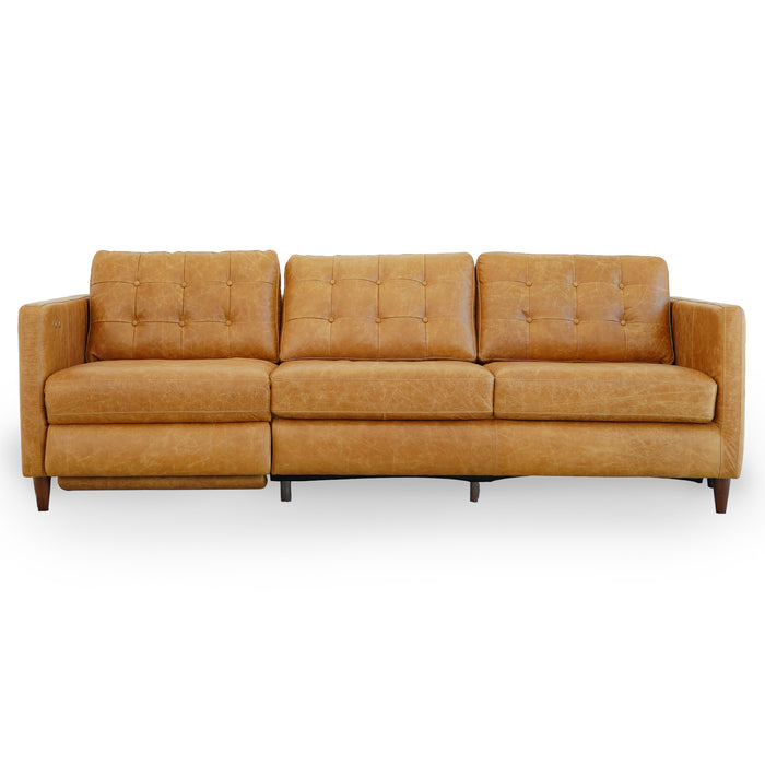 Christopher MCM Leather Power Reclining Sofa 93