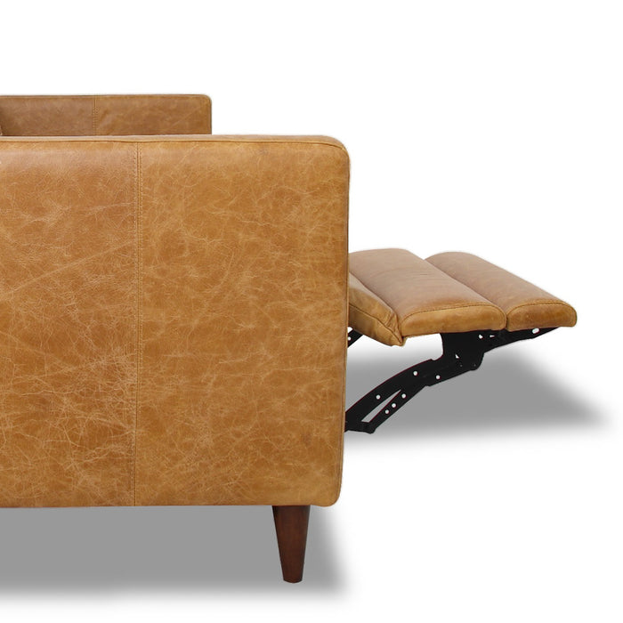 Christopher MCM Leather Power Reclining Sofa 93