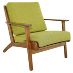 Connor Solid Wood Linen Upholstery Armchair (4 Colors)