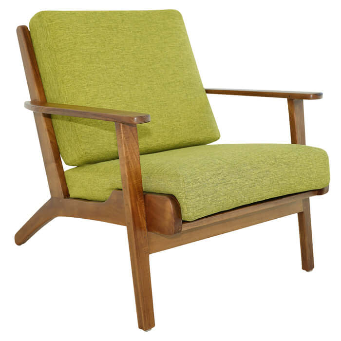 Connor Solid Wood Linen Upholstery Armchair (4 Colors)