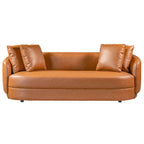 Dylan Modern Cognac PU Leather Sofa 85