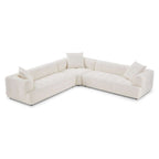 Kaynes L Shape Ivory Boucle Sectional Corner Sofa 120