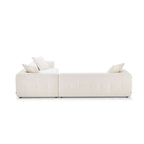 Kaynes L Shape Ivory Boucle Sectional Corner Sofa 120