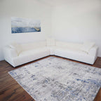 Kaynes L Shape Ivory Boucle Sectional Corner Sofa 120