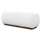 Kelvin Ivory Boucle Ottoman Bench 47