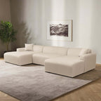 Mar Corduroy U-Shape Dual Chaise Sectional Sofa 149