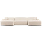 Mar Corduroy U-Shape Dual Chaise Sectional Sofa 149