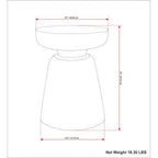 Robbie Wood Accent End Table 16'W (2 Colors)