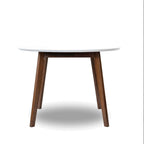 Alina MCM Round Walnut Wood Dining Table 43 (2 Colors)