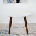 Alina MCM Round Walnut Wood Dining Table 43 (2 Colors)