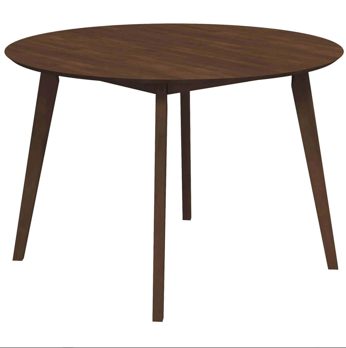 Alina MCM Round Walnut Wood Dining Table 43 (2 Colors)