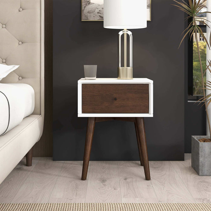 Avery Solid Wood Nightstand with Drawer