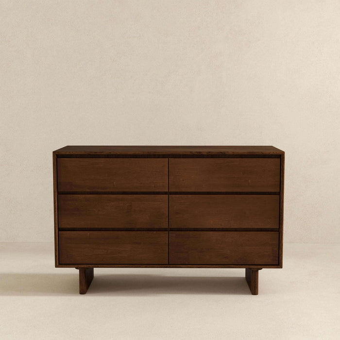 Dubrovnik Walnut Wood Six-Drawer Storage Dresser (47)