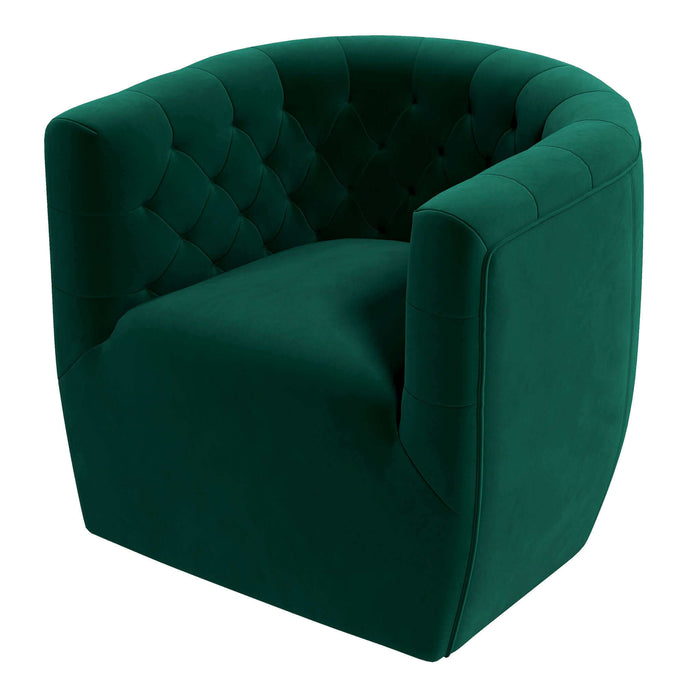 Delaney Tufted Accent Barrel Swivel Chair (6 Colors)