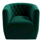 Delaney Tufted Accent Barrel Swivel Chair (6 Colors)