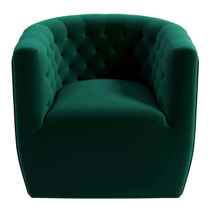 Delaney Tufted Accent Barrel Swivel Chair (6 Colors)