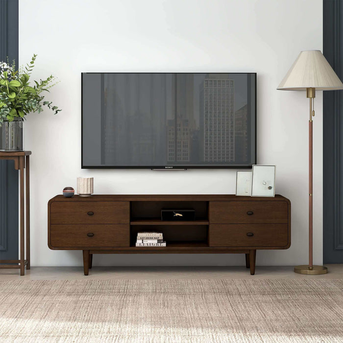 Alexa MCM Solid Wood Media Console TV Stand 71
