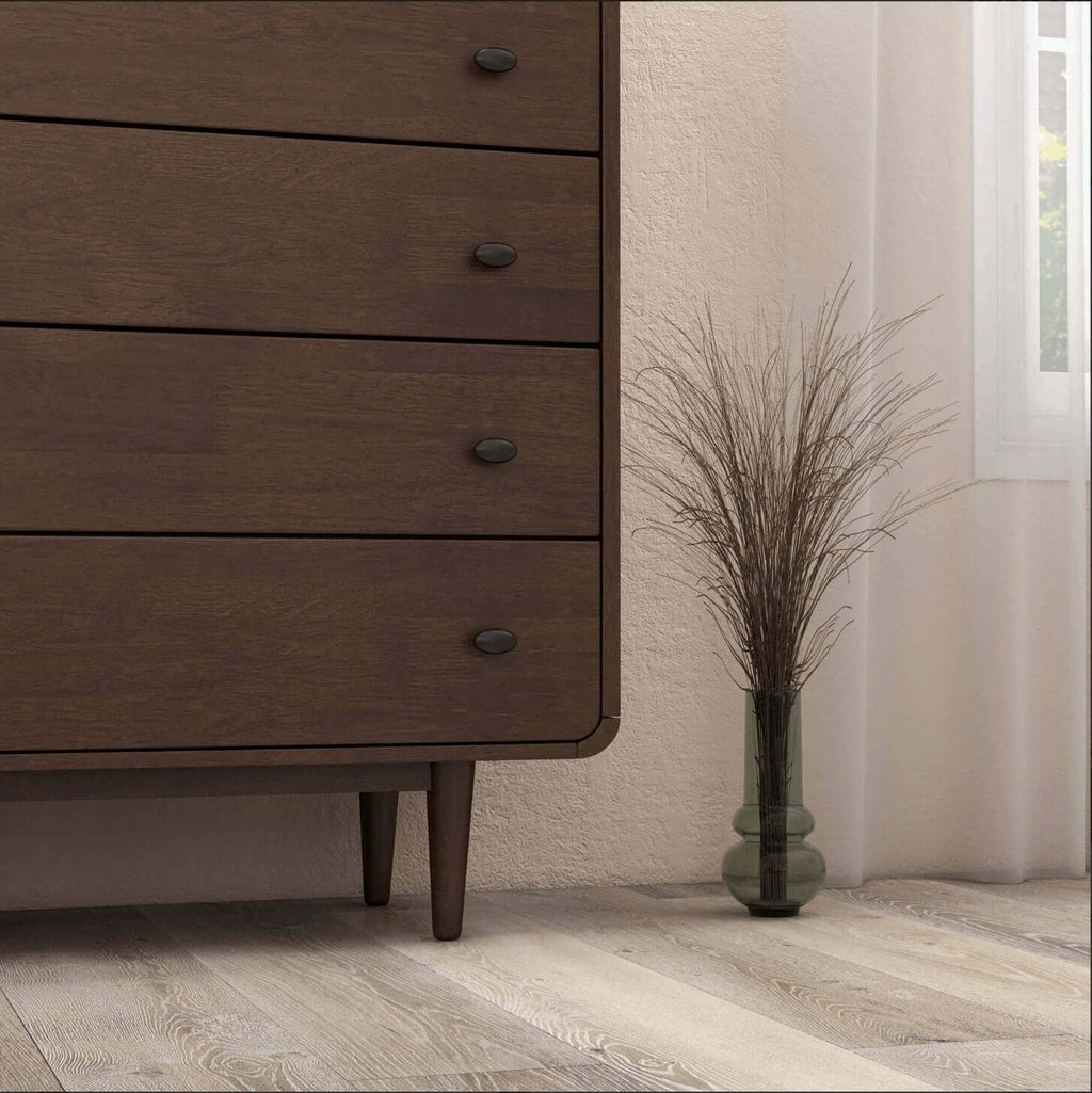 Alexa MCM Solid Wood Walnut Storage Dresser (2 Sizes)
