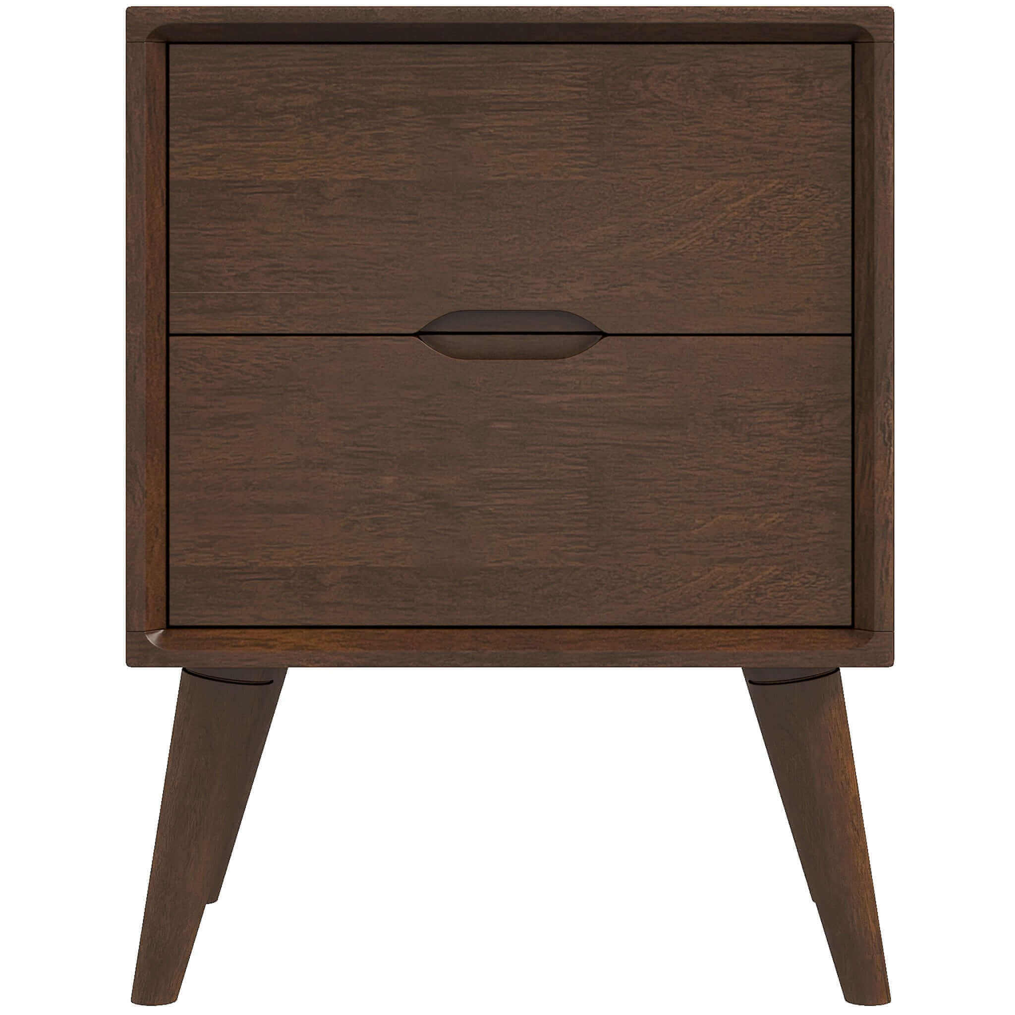 Alexandra MCM Solid Wood 2 Drawer Nightstand