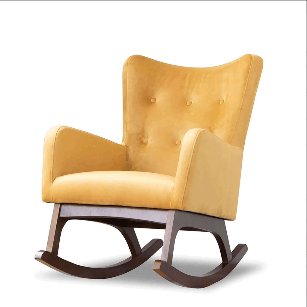 Alistair Tufted Fabric Upholstered Rocking Chair