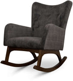 Alistair Tufted Fabric Upholstered Rocking Chair