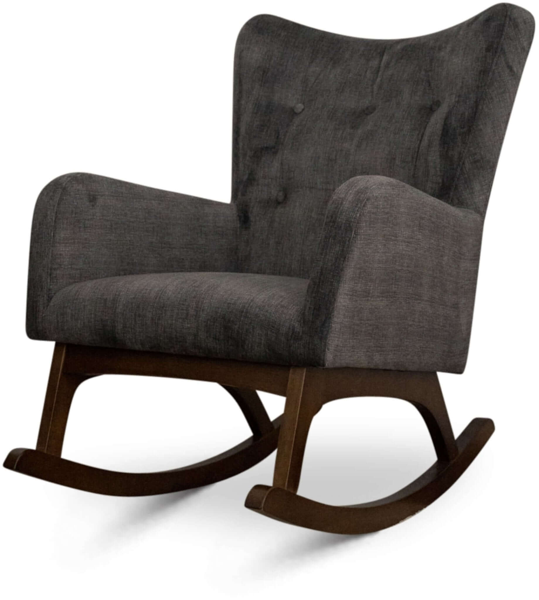 Alistair Tufted Fabric Upholstered Rocking Chair