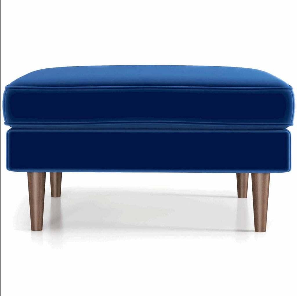 Amber MCM Square Upholstered Ottoman 32