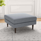 Amber MCM Square Upholstered Ottoman 32